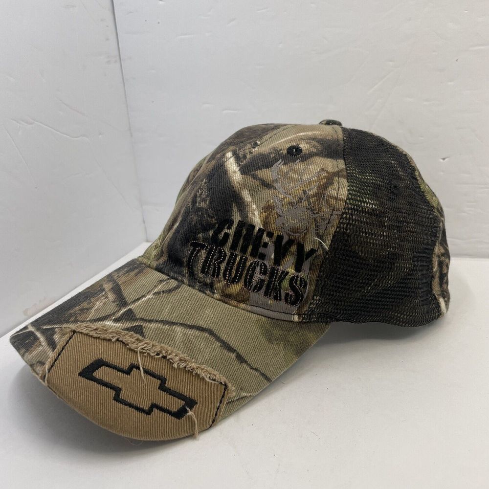 CHEVY Truck Hat Mens Camouflage Paramount Outdoors Size Large XL Cotton Blend